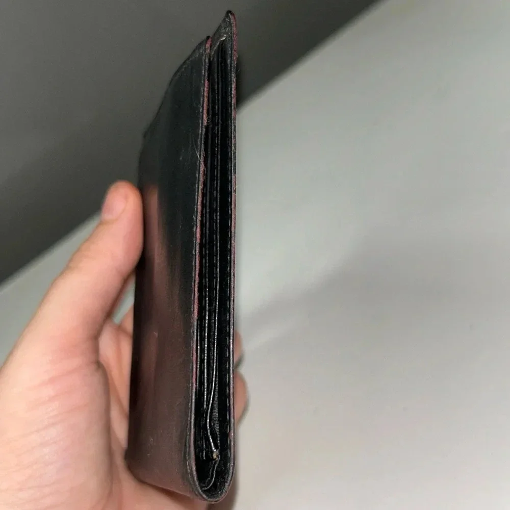 Christian Dior Black Leather Bifold Wallet (project piece)